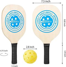 img 2 attached to WAIWAIBEAR Pickleball Durable Outdoor Pickleballs