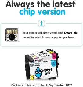 img 3 attached to 🖨️ Smart Ink Remanufactured Ink Cartridge Replacement for Epson 812 XL 812XL T812XL - Compatible with Workforce Pro WF-7820 WF-7840 and EC-C7000 (BK & C/M/Y, 4 Combo Pack)