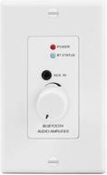 🔌 in-wall bluetooth audio receiver wall plate with bt 4.2 wireless adapter, 30w stereo amplifier, aptx audio, volume control, 3.5mm headphone aux input - ideal for sound speaker systems and home theater integration logo