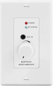 img 4 attached to 🔌 In-Wall Bluetooth Audio Receiver Wall Plate with BT 4.2 Wireless Adapter, 30W Stereo Amplifier, aptX Audio, Volume Control, 3.5mm Headphone AUX Input - Ideal for Sound Speaker Systems and Home Theater Integration