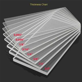 img 3 attached to Enhance Your Projects with Plexiglass 12 Clear Acrylic Sheet Raw Materials