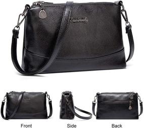img 3 attached to 👜 Стильные и практичные женские сумки через плечо: легкие сумки для телефона и кошелька из прочной искусственной кожи