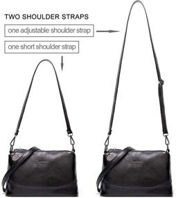 img 2 attached to 👜 Стильные и практичные женские сумки через плечо: легкие сумки для телефона и кошелька из прочной искусственной кожи