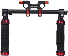 img 2 attached to 🎥 Aluminium Sunrise Portable Shoulder Stabilizer Set with Mount Slider, Dual Handgrip, Shoulder Pad, and 5 pcs of 15mm Rods for Enhanced Stability – Ideal for DSLR Video Cameras and DV Camcorders