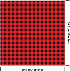 img 3 attached to 🔥 Aneco 4 Sheets Buffalo Plaid Heat Transfer Vinyl Plaid Vinyl HTV Iron-On Printed Vinyl Sheets (Color A, 12x12 Inches)