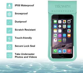 img 3 attached to Triomph Universal Waterproof Phone Pouch Cell Phones & Accessories