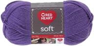 soft 🧶 lavender red heart yarn logo