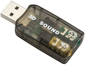 img 1 attached to Versatile USB Audio Sound Adapter for PS3, PS4, Windows, Mac, Raspberry Pi, and Linux; Enhances Headphone and Microphone Compatibility