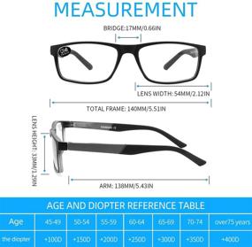 img 3 attached to 👓 Enhance Eye Comfort with Blue Light Blocking Glasses 4 Pack - UV Ray Filter Eyeglasses +1.25 for Men and Women