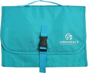 img 3 attached to 🧳 Premium Hanging Toiletry Travel Bag: Organize Cosmetics, Jewelry, Toiletries & Accessories Effortlessly with Large Size & Multiple Compartments