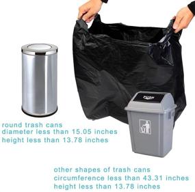 img 2 attached to LTawalada 8 Gallon Trash Bags: Strong and Unscented Handle-Tie for Kitchen & Bathroom - Black Garbage Bags for Small Trash, 8 Gallon Capacity