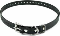 educator biothane collar 4 inch black logo