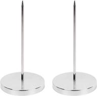 🔍 stainless steel 2pcs bill fork: effective rod paper holder & check bill memo spike логотип