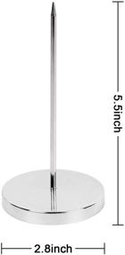 img 1 attached to 🔍 Stainless Steel 2PCS Bill Fork: Effective Rod Paper Holder & Check Bill Memo Spike