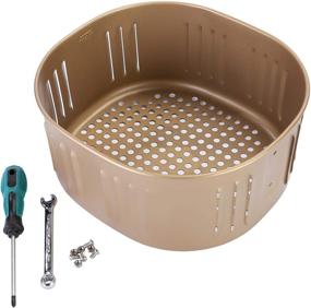 img 4 attached to 🍟 Air Fryer Replacement Basket for Power XL DASH Gowise USA Cozyna 5.5Qt - Non-Stick, Dishwasher Safe Fry Basket - Air Fryer Accessories