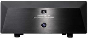 img 2 attached to 🔊 Monolith Multi-Channel Power Amplifier - Black with 3x200 Watt Per Channel, XLR Inputs for Home Theater & Studio: Unleash Crystal Clear Audio Power