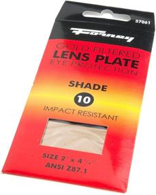 img 2 attached to 🔥 Forney 57061 Lens Replacement Gold Welding Filter: 2"x4-1/4", Shade-10 - Find Reliable Eye Protection for Welding