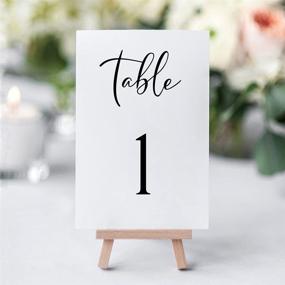img 4 attached to Saturdays Co. 25 Elegant Table Numbers: Perfect for Weddings, Birthdays, Receptions, Anniversaries, and More!