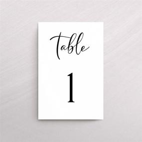 img 3 attached to Saturdays Co. 25 Elegant Table Numbers: Perfect for Weddings, Birthdays, Receptions, Anniversaries, and More!