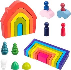 img 4 attached to 🧩 Toddlers Montessori Educational Preschool: Stacking for Enhanced Learning