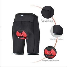 img 1 attached to AIPEILEI Cycling Shorts Padded Mountain