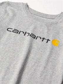 img 1 attached to 👕 Carhartt Рукавом Crewneck Футболка Цавье - Детская одежда: Верхняя одежда, майки и рубашки