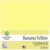 banana yellow cardstock cover sheets logo