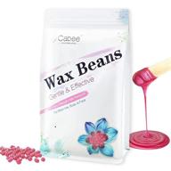 🌹 cabee hard wax beads for hair removal - painless wax beans depilatory for women and men - stripless brazilian bikini for face, legs, underarm, back, chest - 1lb, red rose color, wax warmer kit included logo