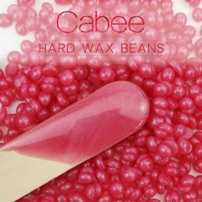 img 3 attached to 🌹 Cabee Hard Wax Beads for Hair Removal - Painless Wax Beans Depilatory for Women and Men - Stripless Brazilian Bikini for Face, Legs, Underarm, Back, Chest - 1lb, Red Rose Color, Wax Warmer Kit Included