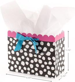 img 1 attached to 🎁 Hallmark Assorted Birthday Gift Bag Bundle: Pink Cat, Polka Dots, Heart (Pack of 3)