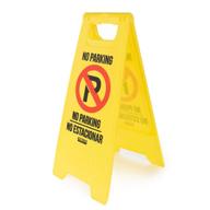 parking sign double sided high visibility estacionar logo