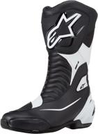 ботинки alpinestars smx черный белый логотип