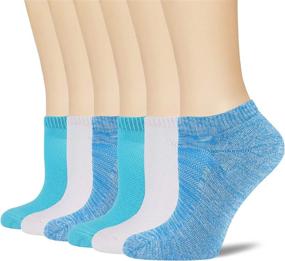 img 4 attached to 🧦 +MD Women’s Bamboo No Show Socks: Colorful Cushioned Athletic Socks 6 Pack - Comfortable, Durable, and Stylish