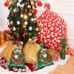 img 2 attached to 🎁 Toyvian Christmas Gift Bags: 24pcs Assorted Styles for Xmas Gift Wrapping and Package