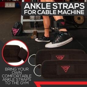 img 1 attached to 💪 Get Fit with TGP Resistance Bands Set: Booty Bands for Effective Workouts + Ankle Straps for Cable Machines