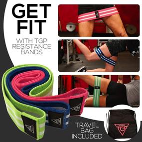 img 3 attached to 💪 Get Fit with TGP Resistance Bands Set: Booty Bands for Effective Workouts + Ankle Straps for Cable Machines