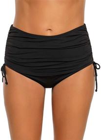 img 1 attached to Luvamia High-Waisted Tankini Swimsuit Bottoms: Women's Swimwear and Cover Ups