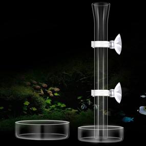 img 4 attached to 🦐 Premium 3-Piece Shrimp Feeding Set with Glass Shrimp Feeding Tube, 2 Dish Bowls, and Essential Fish Tank Feeding Supplies