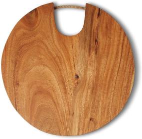 img 3 attached to Acacia Round Wood Cutting Board
