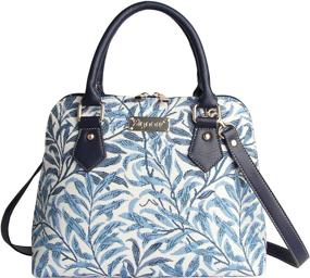 img 4 attached to 👜 Stylish Tapestry Handbag Satchel: Signare Bag for Women with Willow Bough Design - Versatile Crossbody, Shoulder Bag, and Purse, Perfect for Fashion-savvy Individuals (CONV-WIOW)