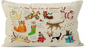 img 2 attached to YUESHARE Christmas Drawing Pillow Bedroom