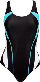 img 2 attached to Adoretex Womens Strap Swimsuit Navy 28 Sports & Fitness