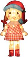 🎄 captivating 18-inch pre-lit island of misfit toys sally doll: enchanting christmas yard decoration with 35 lights logo