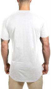 img 2 attached to Fitted Athletic T Shirt Longline X Large: High Performance Men's Activewear