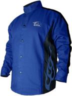 bxrb9c blue flames welding jacket логотип