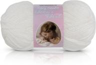 🧶 baby's best yarn with white sparkle by mary maxim logo