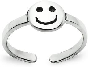 img 2 attached to Smiley Polished Sterling Silver Women