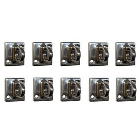 img 4 attached to Enhance Your Space with a Decorative Stainless Steel Wall Plate for Rope Stanchions