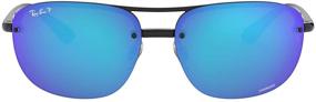 img 4 attached to RB4275CH Chromance Square Sunglasses by Ray Ban