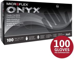 img 1 attached to X-Large High Five Onyx Nitrile Exam Gloves - Pack of 100 Gloves